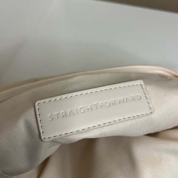 Straightforward Cream Quilted Shoulder Bag Neutral Everyday Tote - Picture 5 of 6